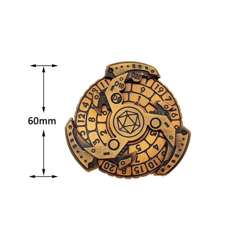 🔥🔥LAST Sale 70% OFF--Dungeons and Dragons Metal Dice Spinner(BUY 2 FREE SHIPPING)