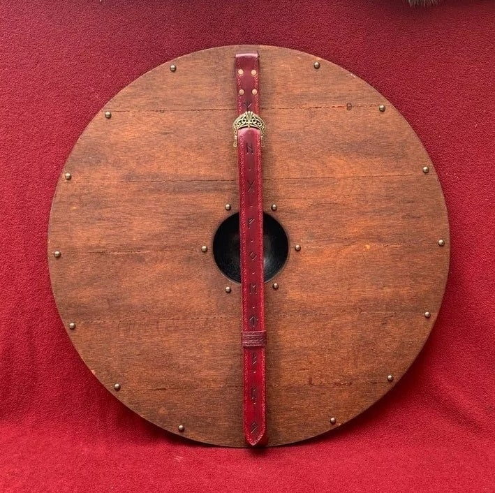 Eivor valhalla raven authentic battleworn viking shield——BUY 3 FREE SHIIPING