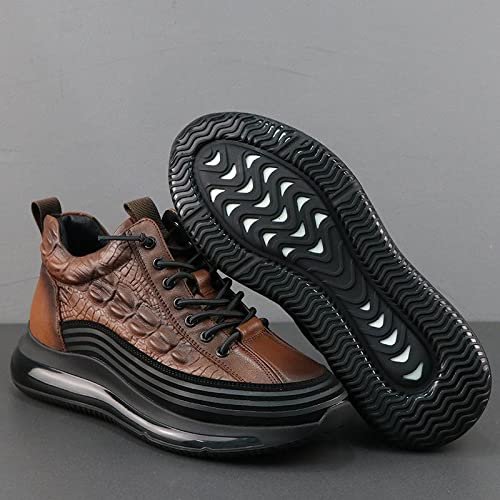 Mens Leather Casual Sneakers Shoes