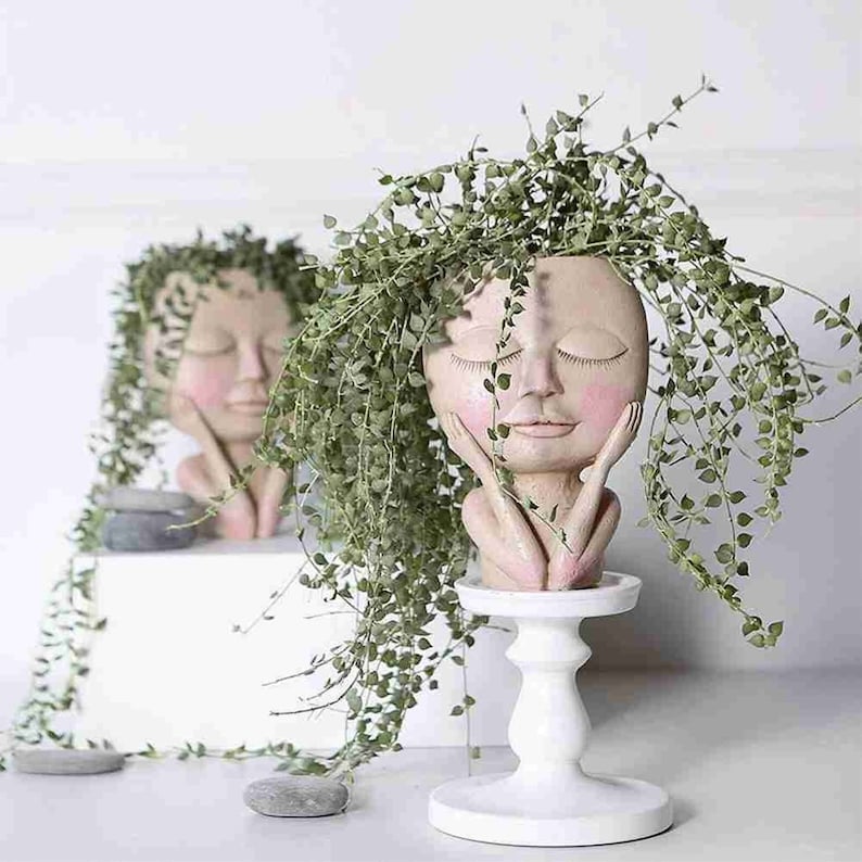 💝2023 HOT SALE 48% OFF-Girl Face Head Planter