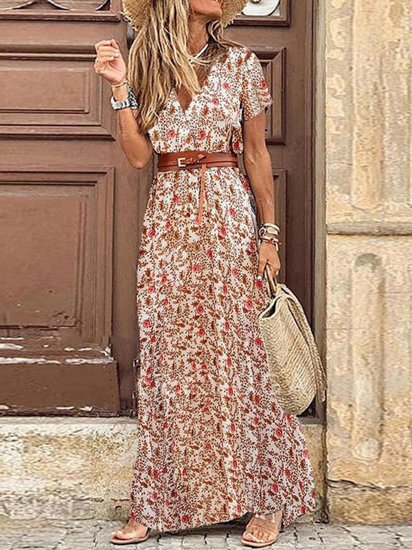 Fashion bohemia style beach maxi dress