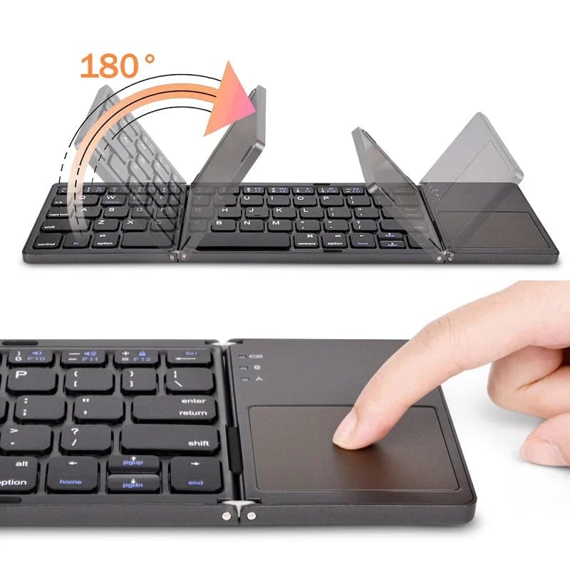 mamymarket™-Foldable Bluetooth Keyboard with Touchpad