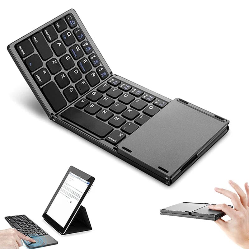 mamymarket™-Foldable Bluetooth Keyboard with Touchpad