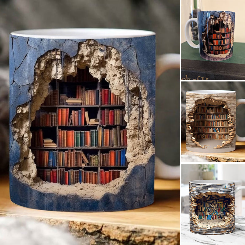 3D bookshelf cup