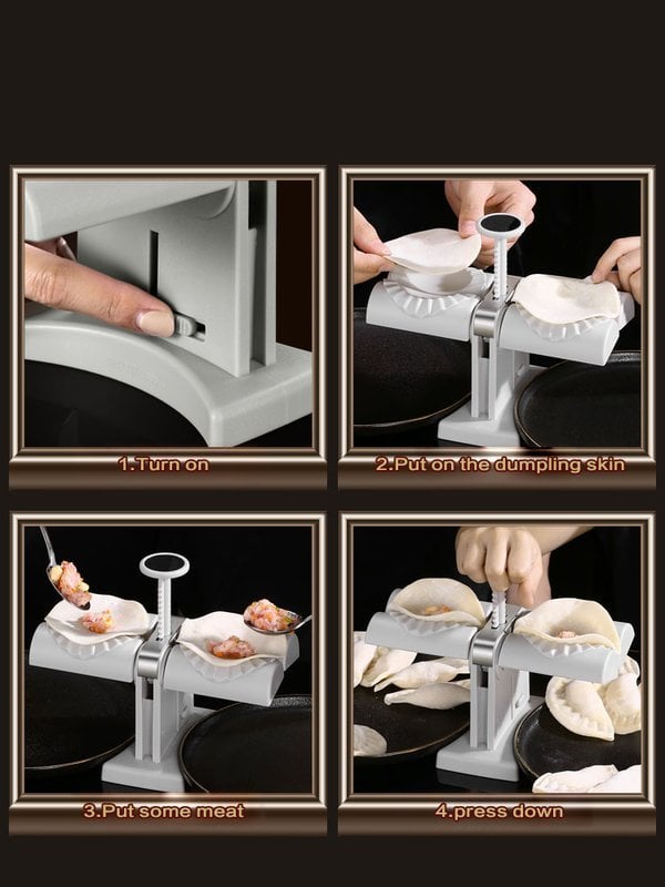 Household Double Head Automatic Dumpling Maker Mold