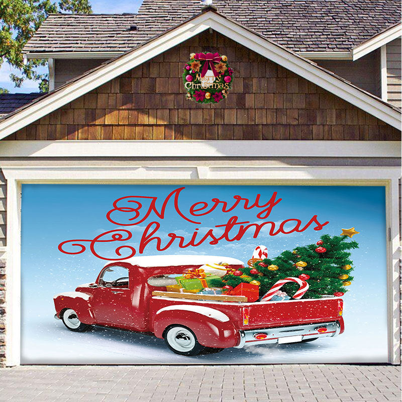 Christmas Carsge Door Banner Ornament