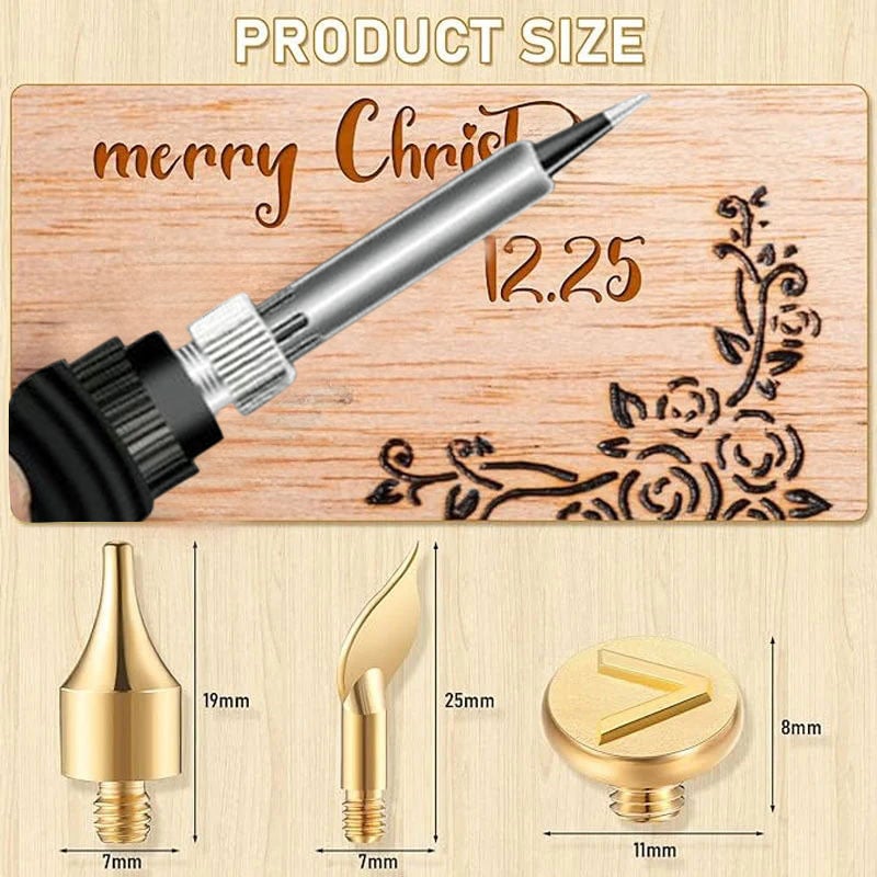 mamymarket™-🎁26 Letters Copper Mold —DIY Wood Burning/Carving Set