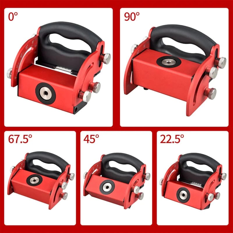 Woodworking inclined hole positioning