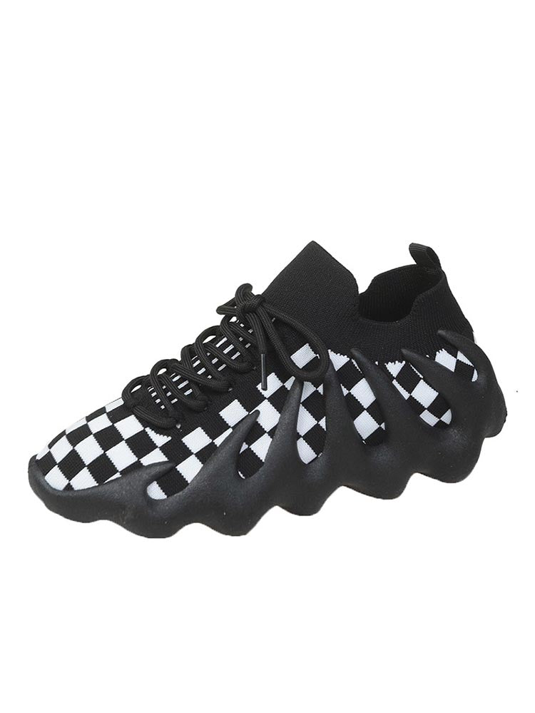 mamymarket™-Lace-up Knit Breathable Sneakers