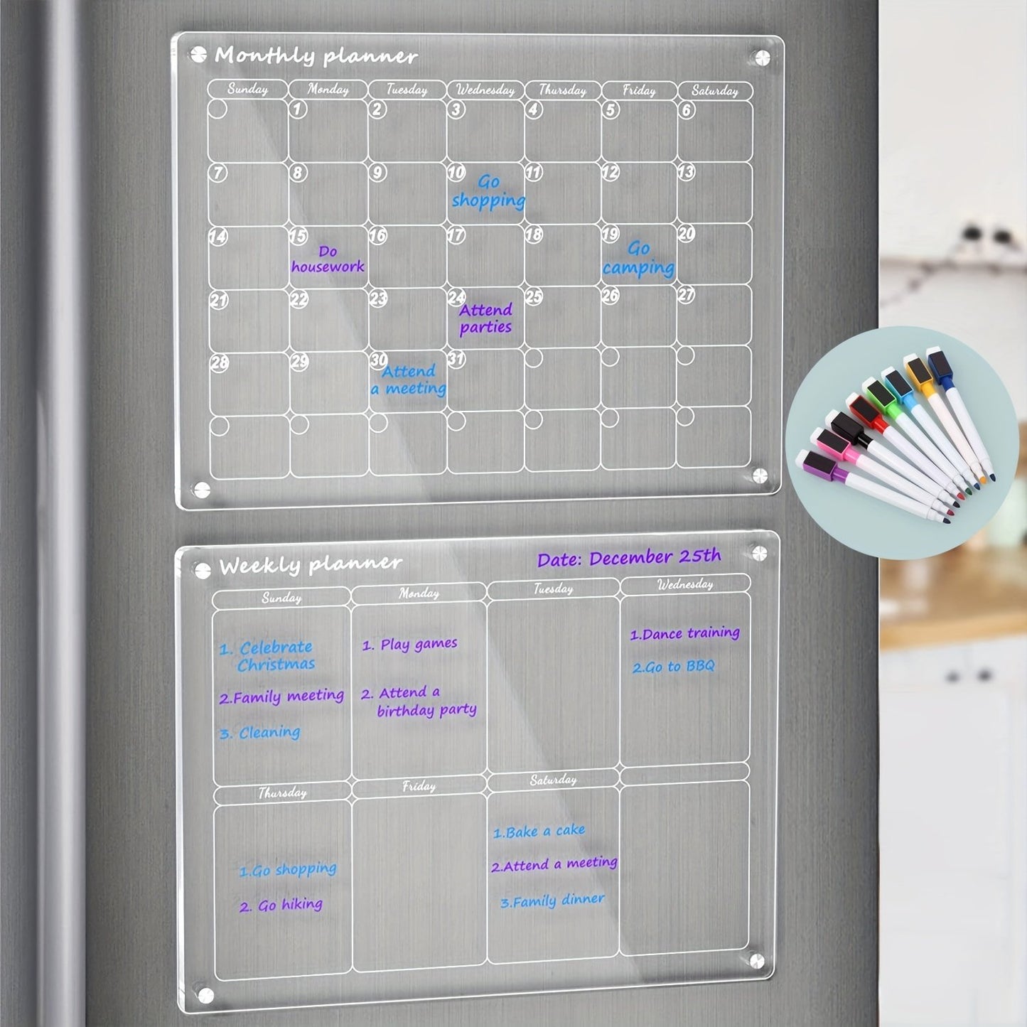 mamymarket™-Magnetic Schedule Planner For Fridge[Permanently reusable]