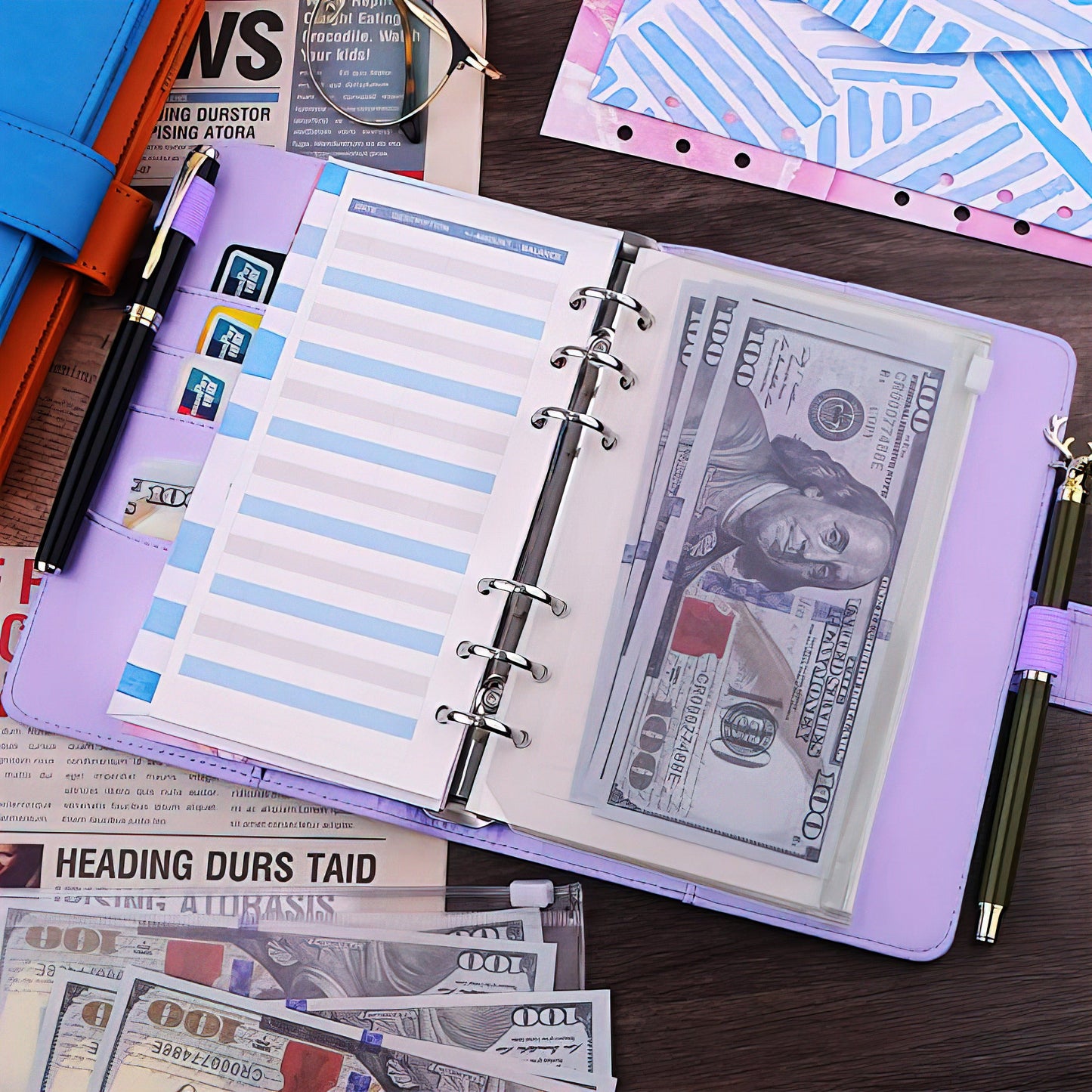 mamymarket™-Budget Binder Book With Cash Envelopes