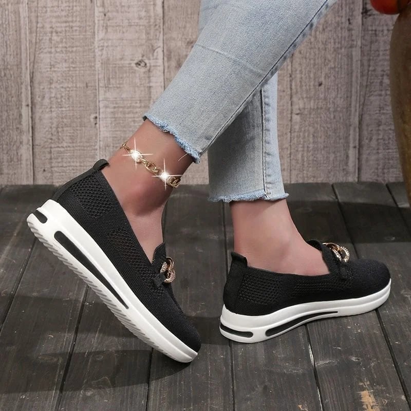 🔥Women's Woven Breathable Casual Wedge Sneakers