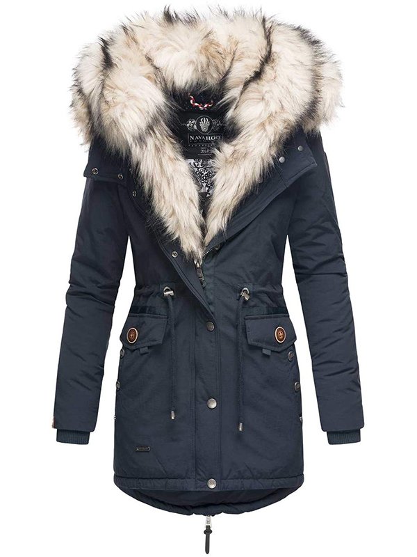 2in1 ladies winter warm jacket leather coat