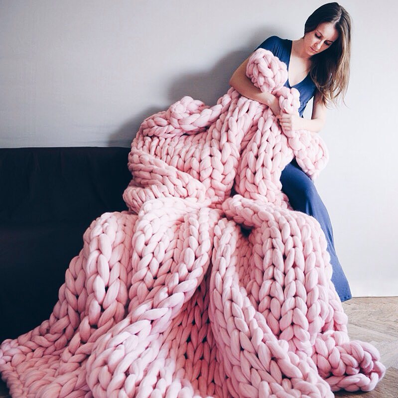 Chunky Knit Blanket