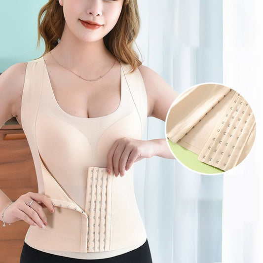 3-in-1 Waist Buttoned Bra Shapewear