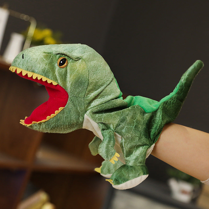 mamymarket™-Dinosaur Hand Puppet-Green