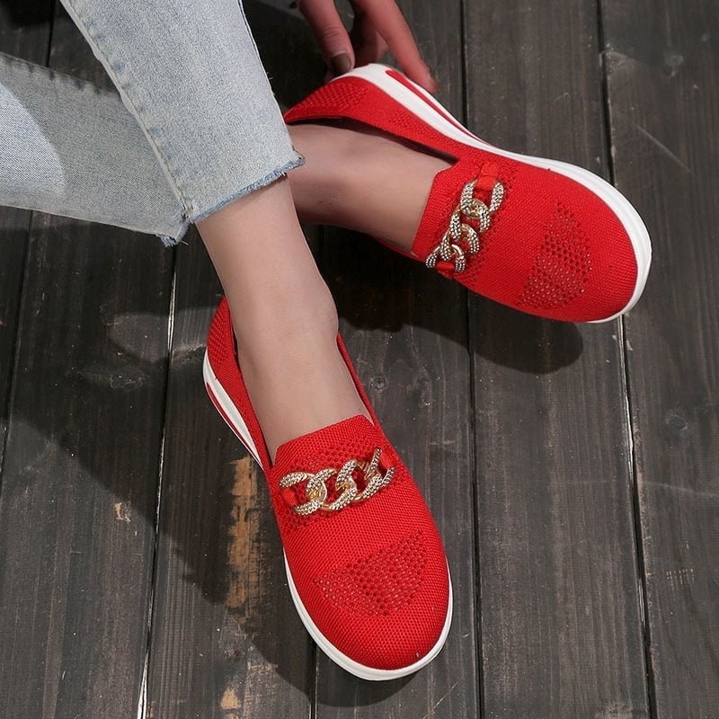 🔥Women's Woven Breathable Casual Wedge Sneakers