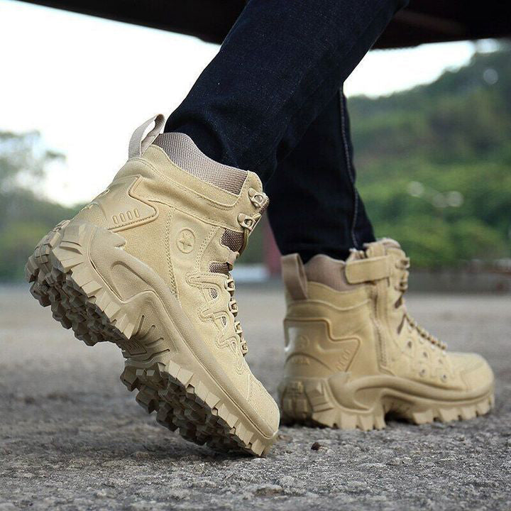 Men Outdoor Waterproof Non-Slip Hiking Boots Combat Boots - Free shipping worldwide!