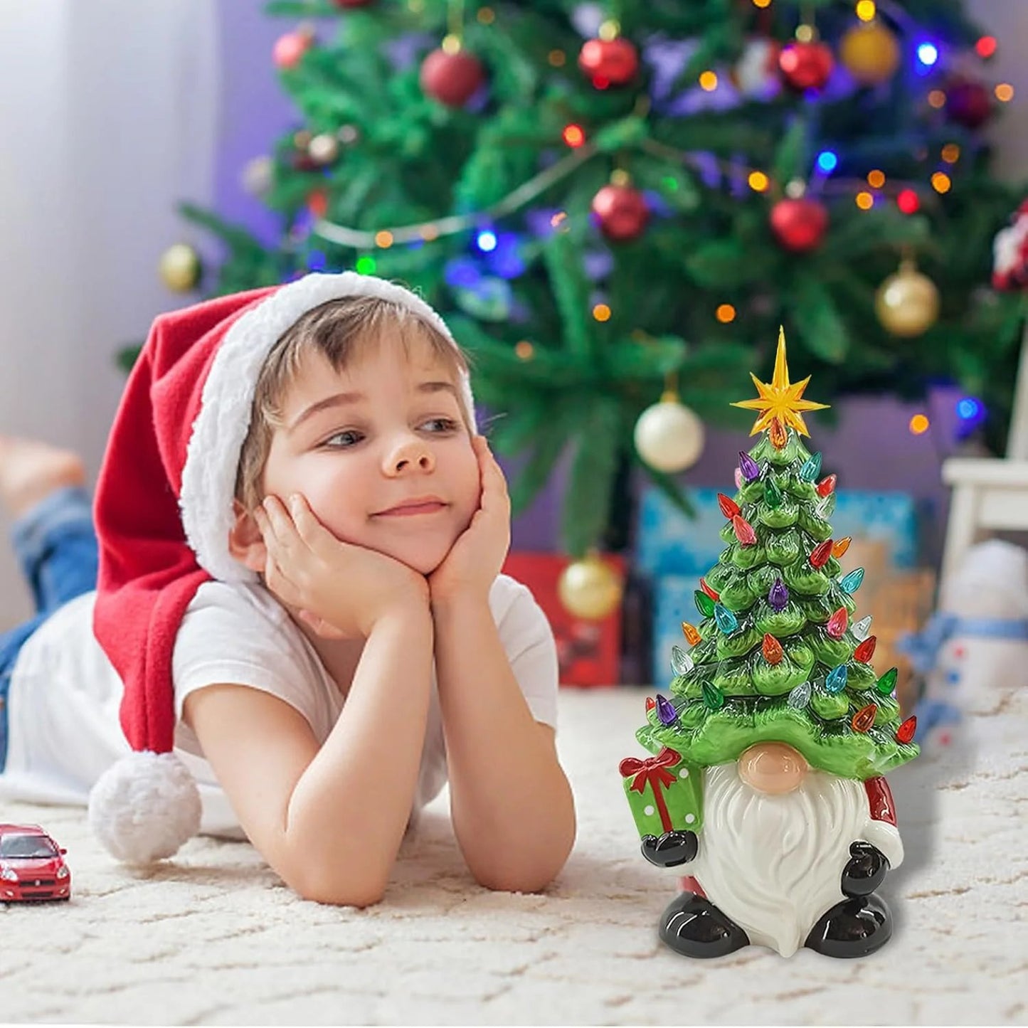 DIY Lighted Christmas Gnome Tree - A Heartwarming Gift for the Family