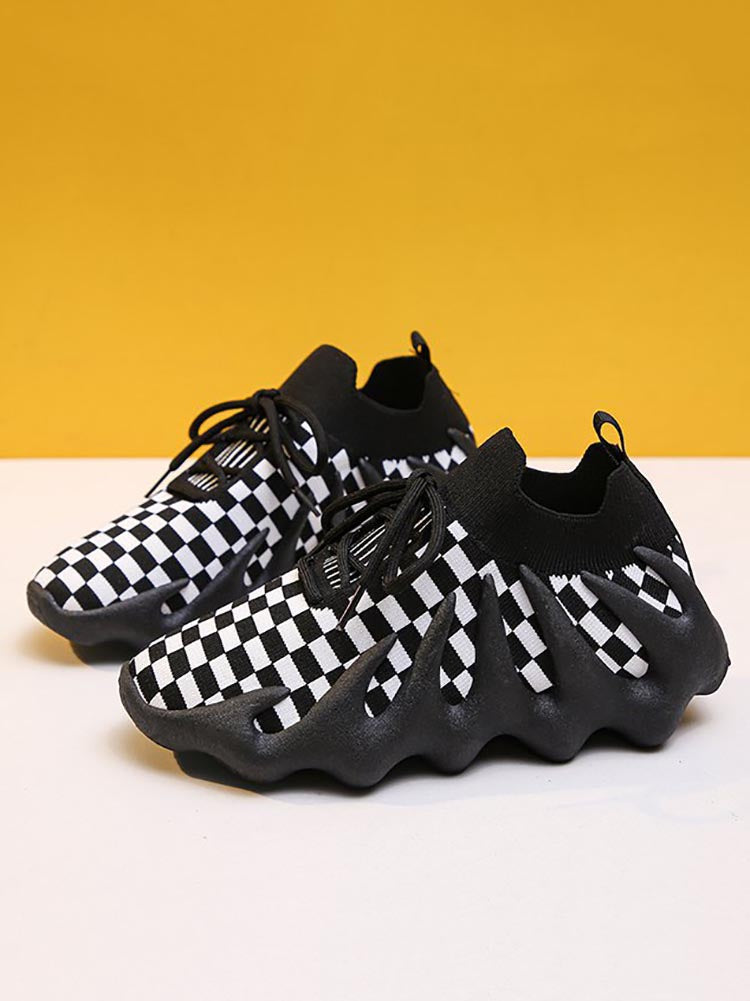 mamymarket™-Lace-up Knit Breathable Sneakers