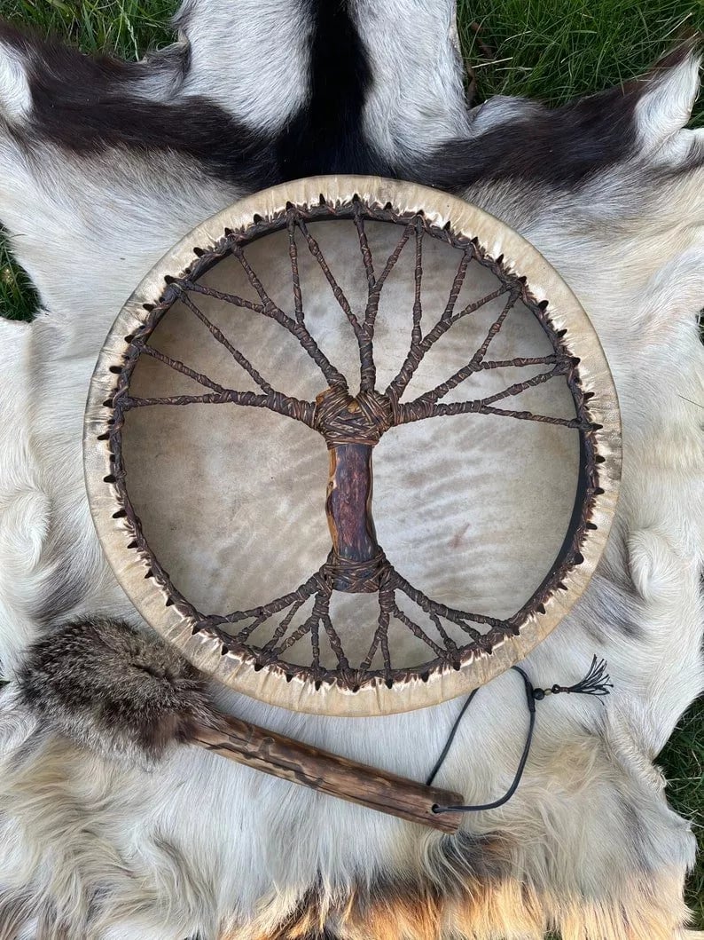 🔥Today Sale End Soon🔥Shaman Drums 'Tree of life' Spirit Music