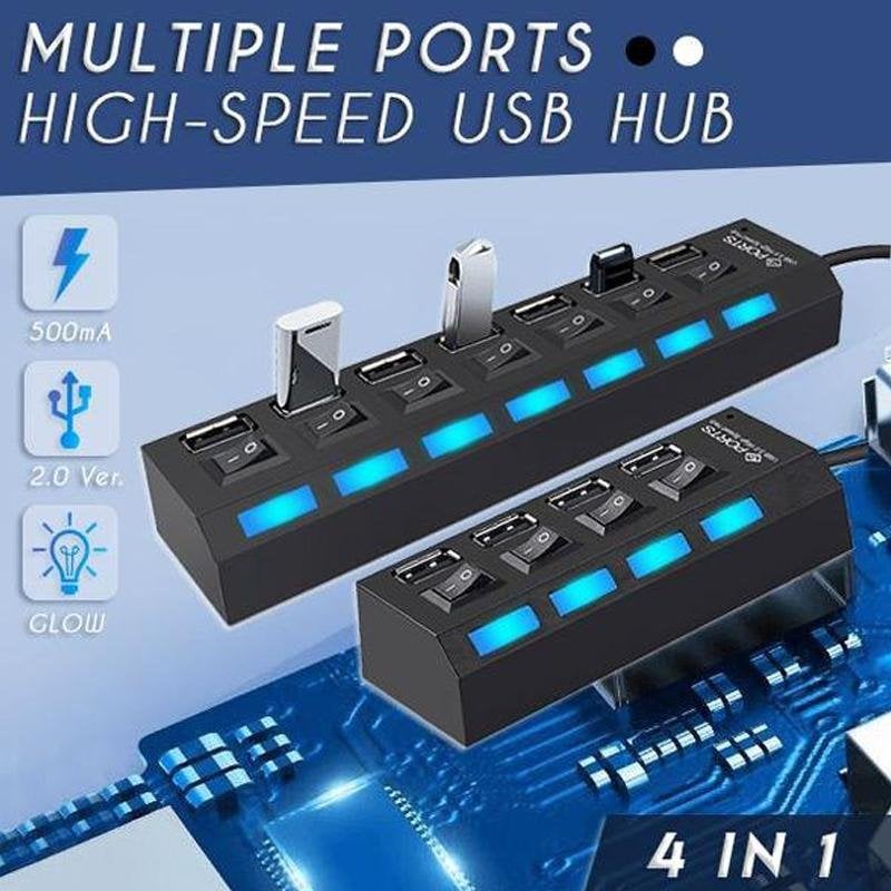 mamymarket™-Multiple Ports High-Speed USB Hub