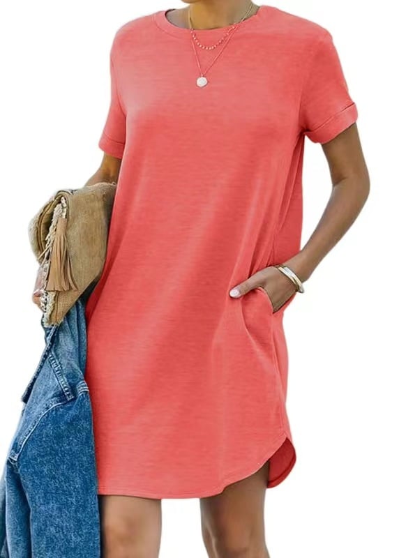 Short Sleeve T-shirt Dress(Buy 2 Free Shipping)