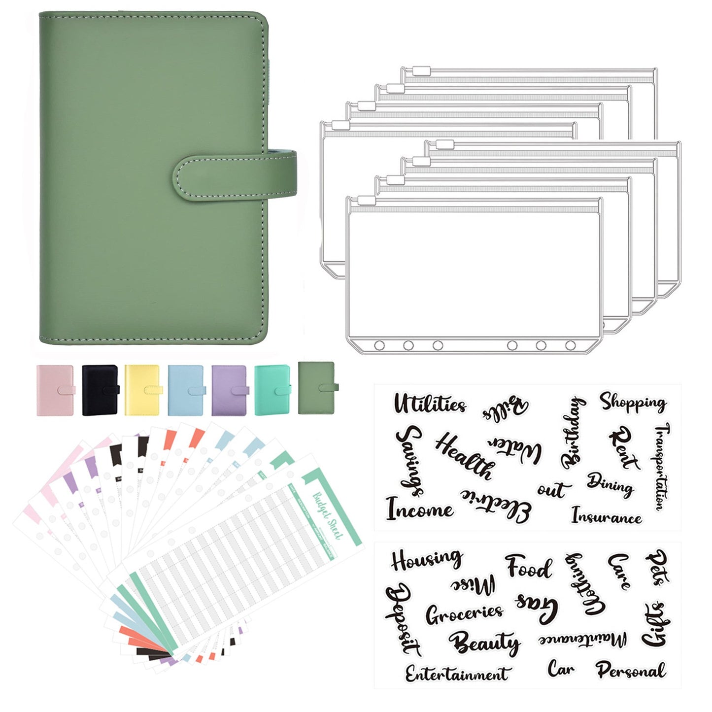 mamymarket™-Budget Binder Book With Cash Envelopes