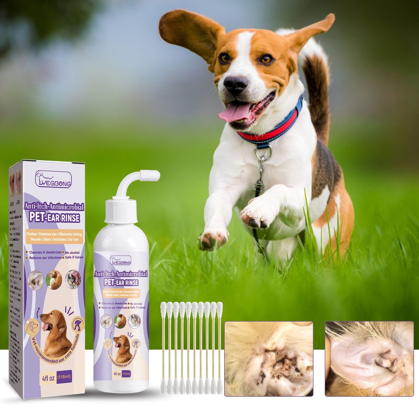 mamymarket™-Pet Ear Cleaner - Infection Treatment for Dogs & Cats