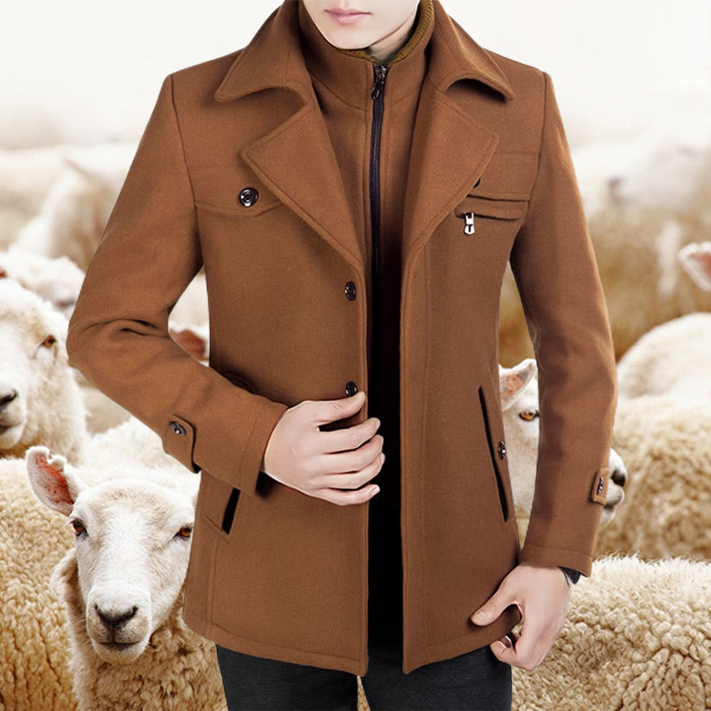 Men's Business Tweed Coat