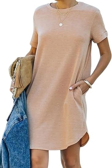 Short Sleeve T-shirt Dress(Buy 2 Free Shipping)