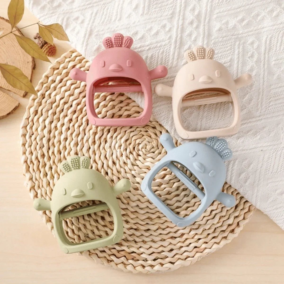 mamymarket™-Baby Teether Chick Gloves