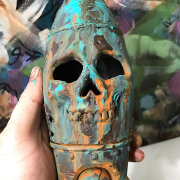 The Skull Bomb - Small Nuclear Warhead Decor