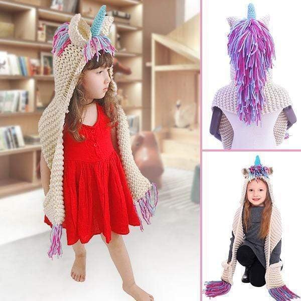 (🔥HOT SALE NOW 49% OFF) - Lovely Kids Unicorn Hat Scarf