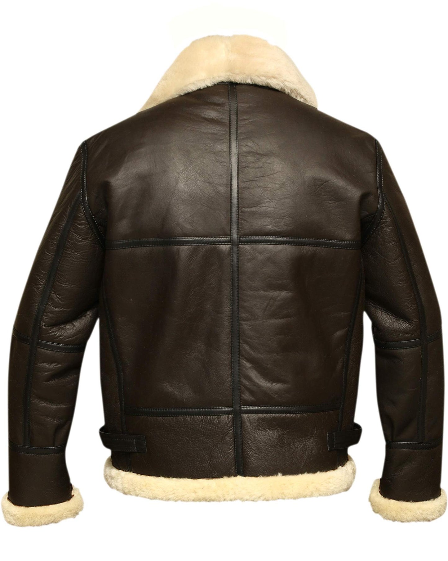 Aviator Bomber Jacket B3 Real Shearling Sheepskin Leather