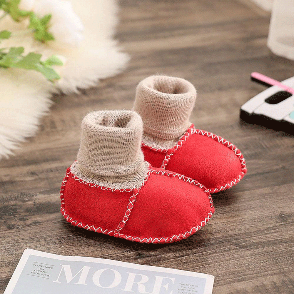 mamymarket™-Multiple Colors - Warm Fur Baby Sock Shoes