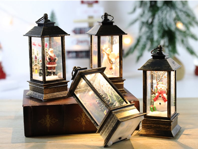 (🌲Early Christmas Sale- SAVE 48% OFF) Snow Globe Christmas Lantern Decorations