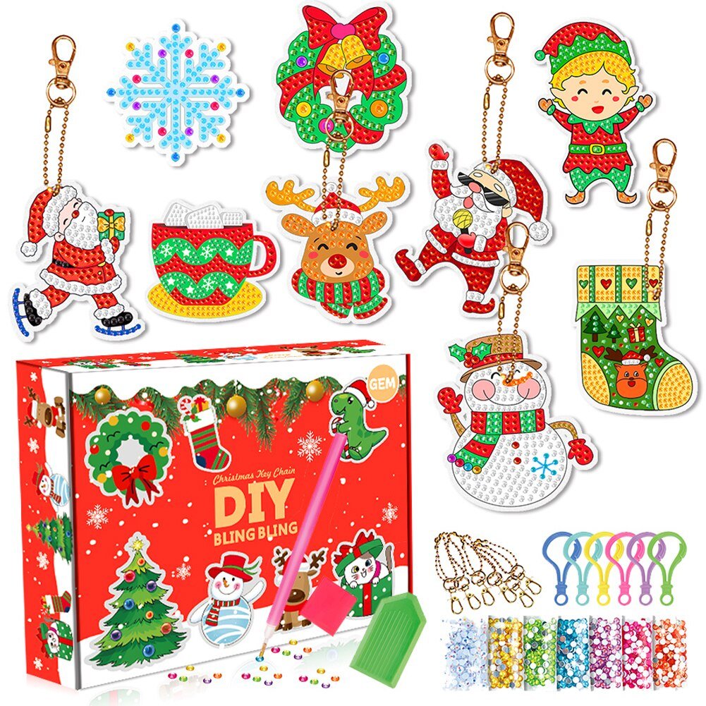 5D Christmas DIY Diamond Painted Set