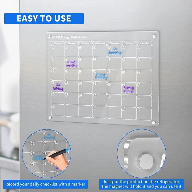 mamymarket™-Magnetic Schedule Planner For Fridge[Permanently reusable]