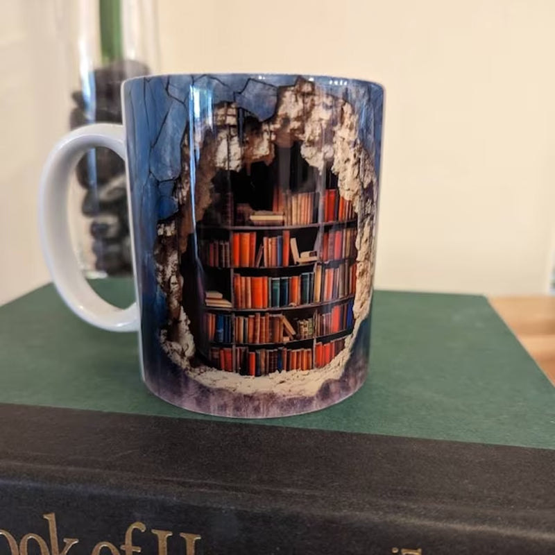 3D bookshelf cup