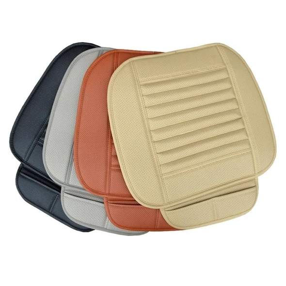 Leather Bamboo Charcoal Car Seat Cushion-Absorbing odor(Four Seasons Universal)