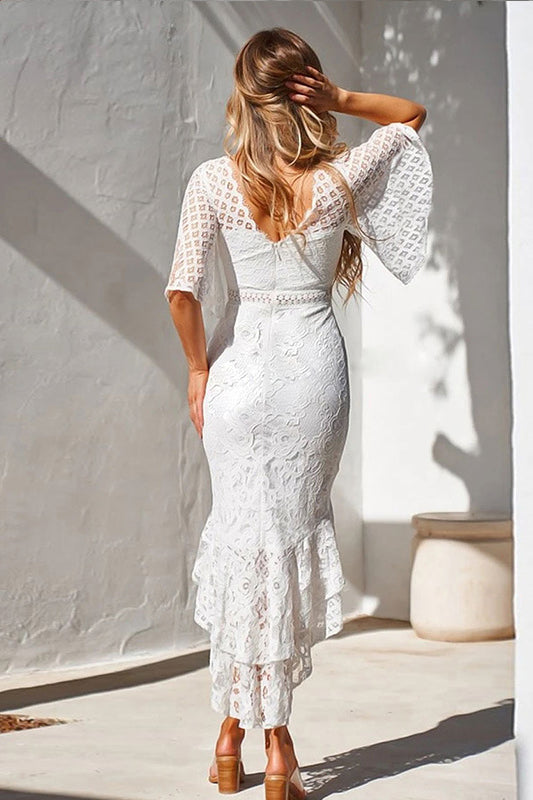 Lace Slim Fishtail Women's Dress