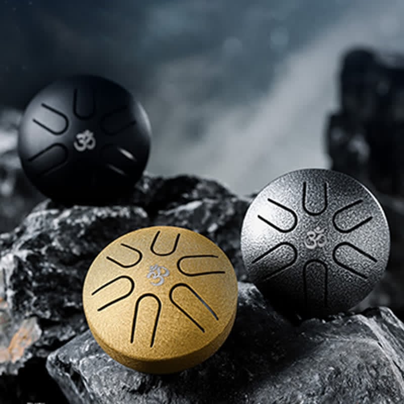 mamymarket™-Buddha Stones Mini Steel Tongue Drum