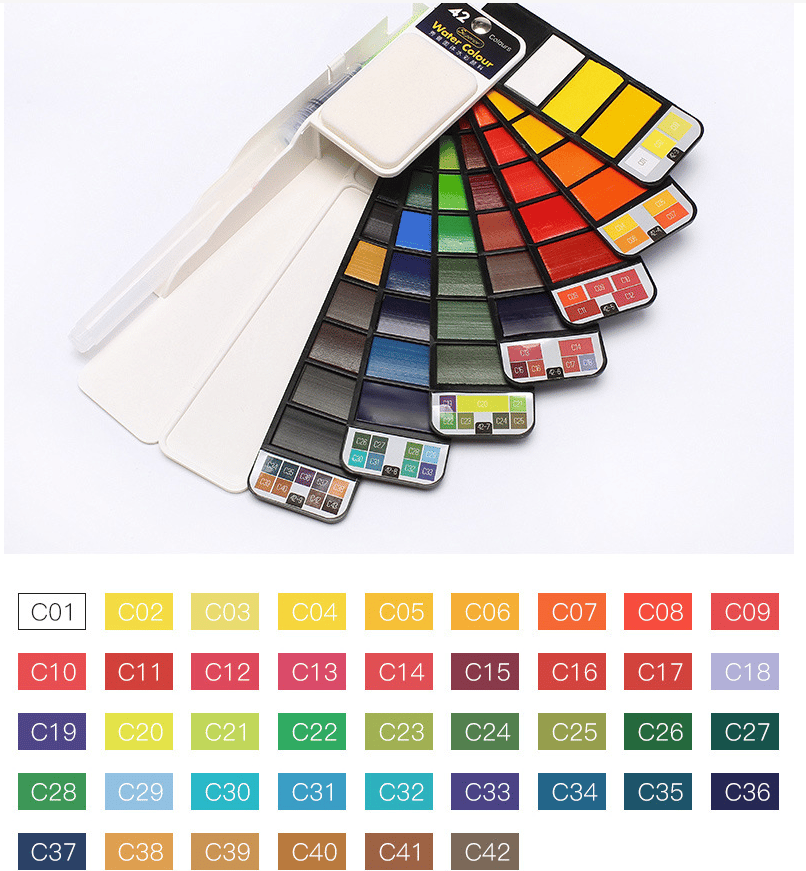 mamymarket™-Handy Watercolor Travel Kit