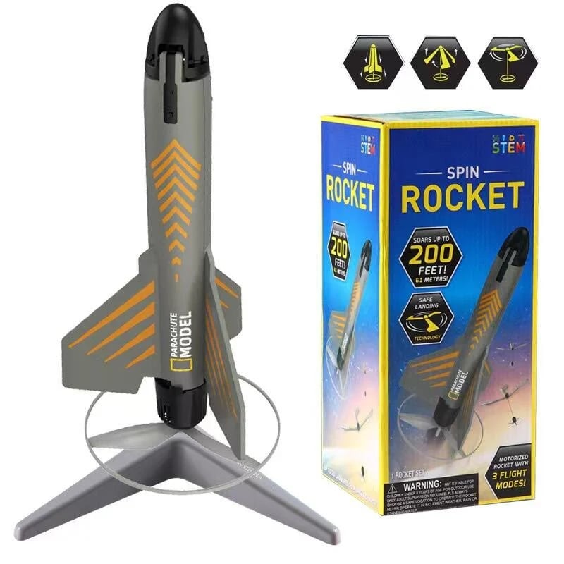 mamymarket™-National Geographic Rocket Launcher for Kids-space toy gift for boys and girls