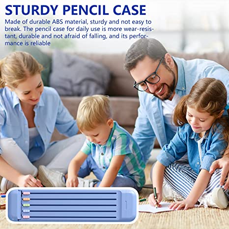 mamymarket™-Multifunctional Pencil Case for Kids with 5pcs Pencils2B, Eraser and Ruler