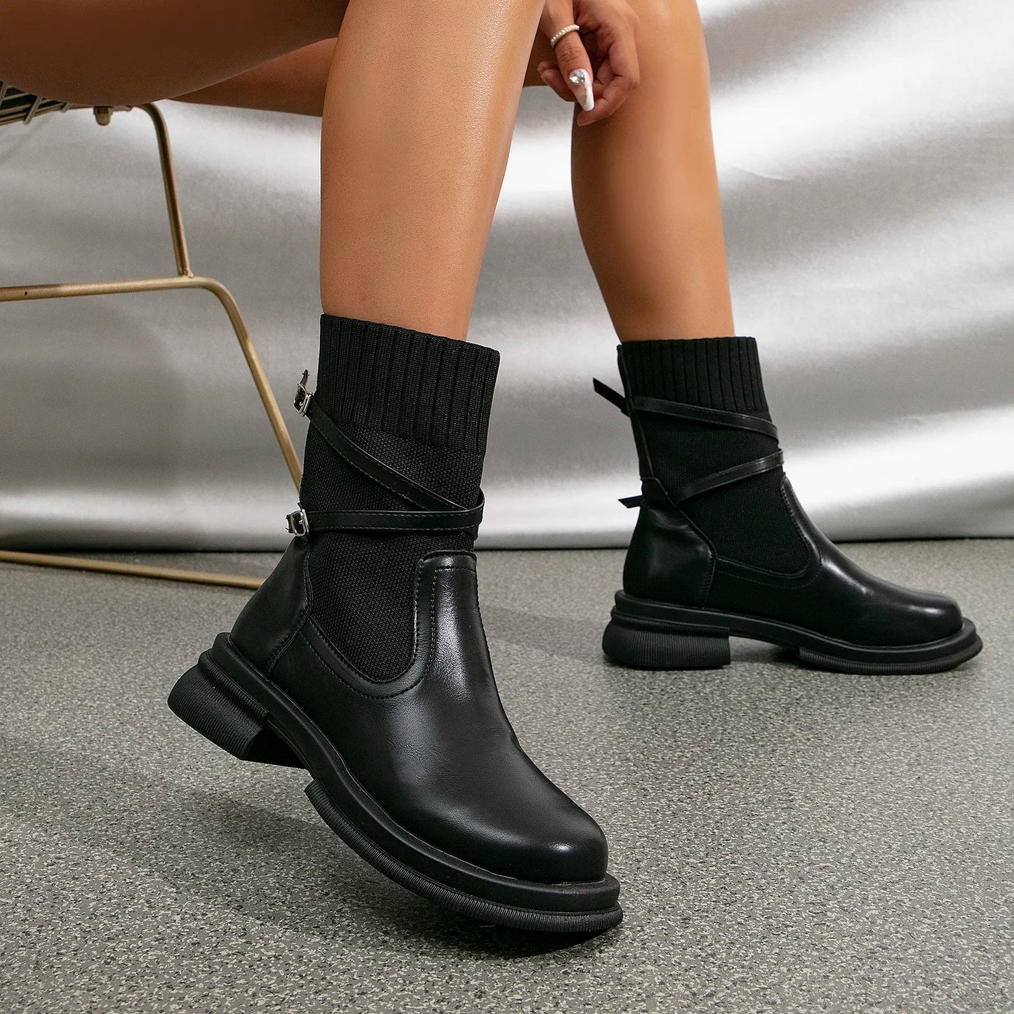 Retro Platform Boots