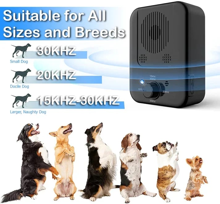 mamymarket™-Ultrasonic Dog Barking Control Device (trains your dog not to bark)