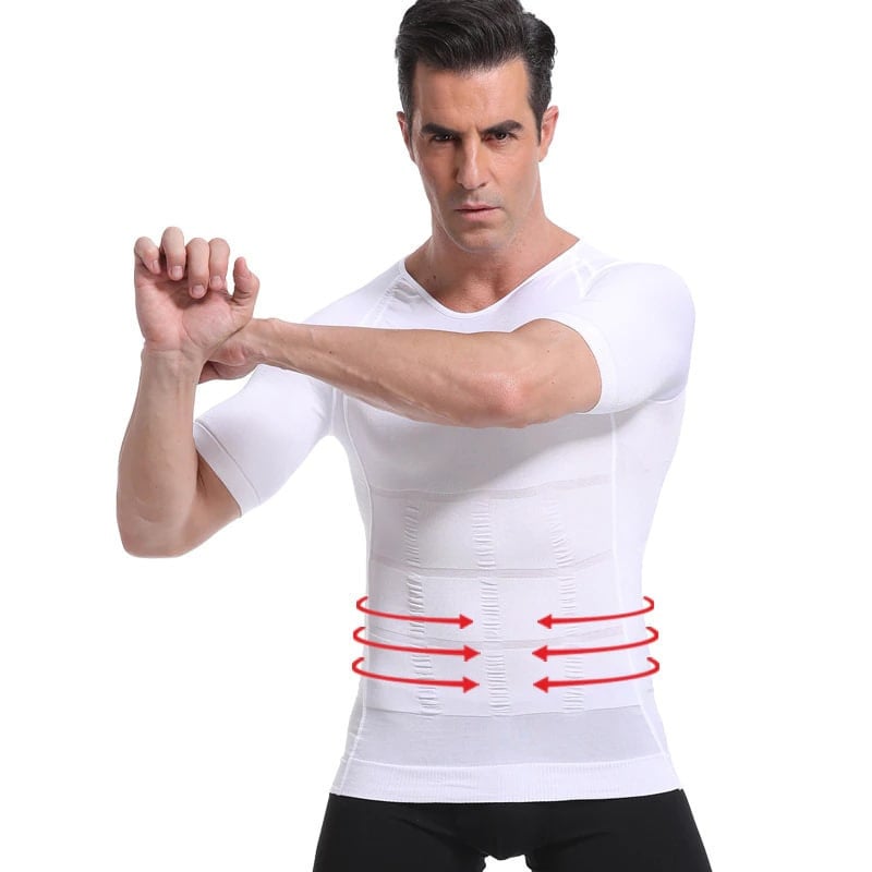 Men Body Toning Shaper T-Shirt