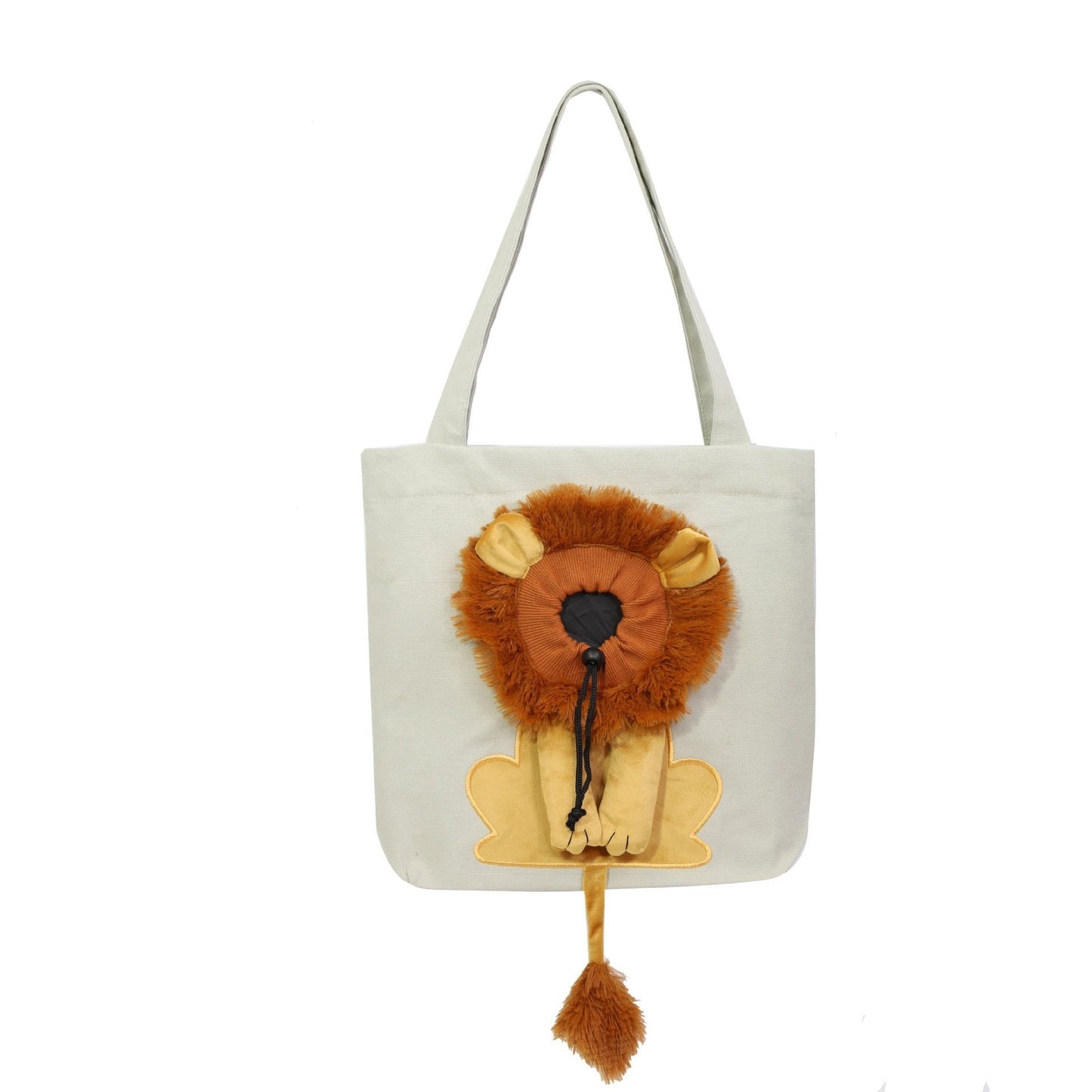 mamymarket™-Lion-Shaped Pet Canvas Shoulder Bag